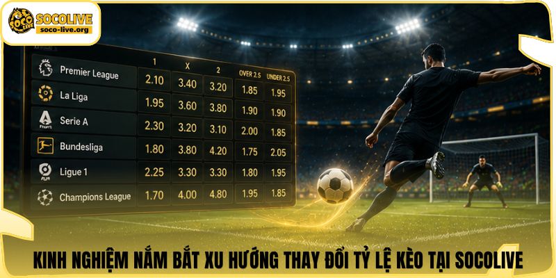 Kinh nghiệm nắm bắt xu hướng thay đổi tỷ lệ kèo tại Socolive